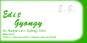 edit gyongy business card