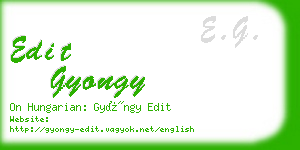 edit gyongy business card